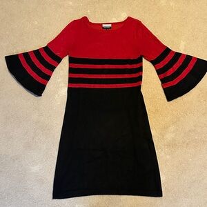 Allison Brittney Vibrant Red Knit Dress